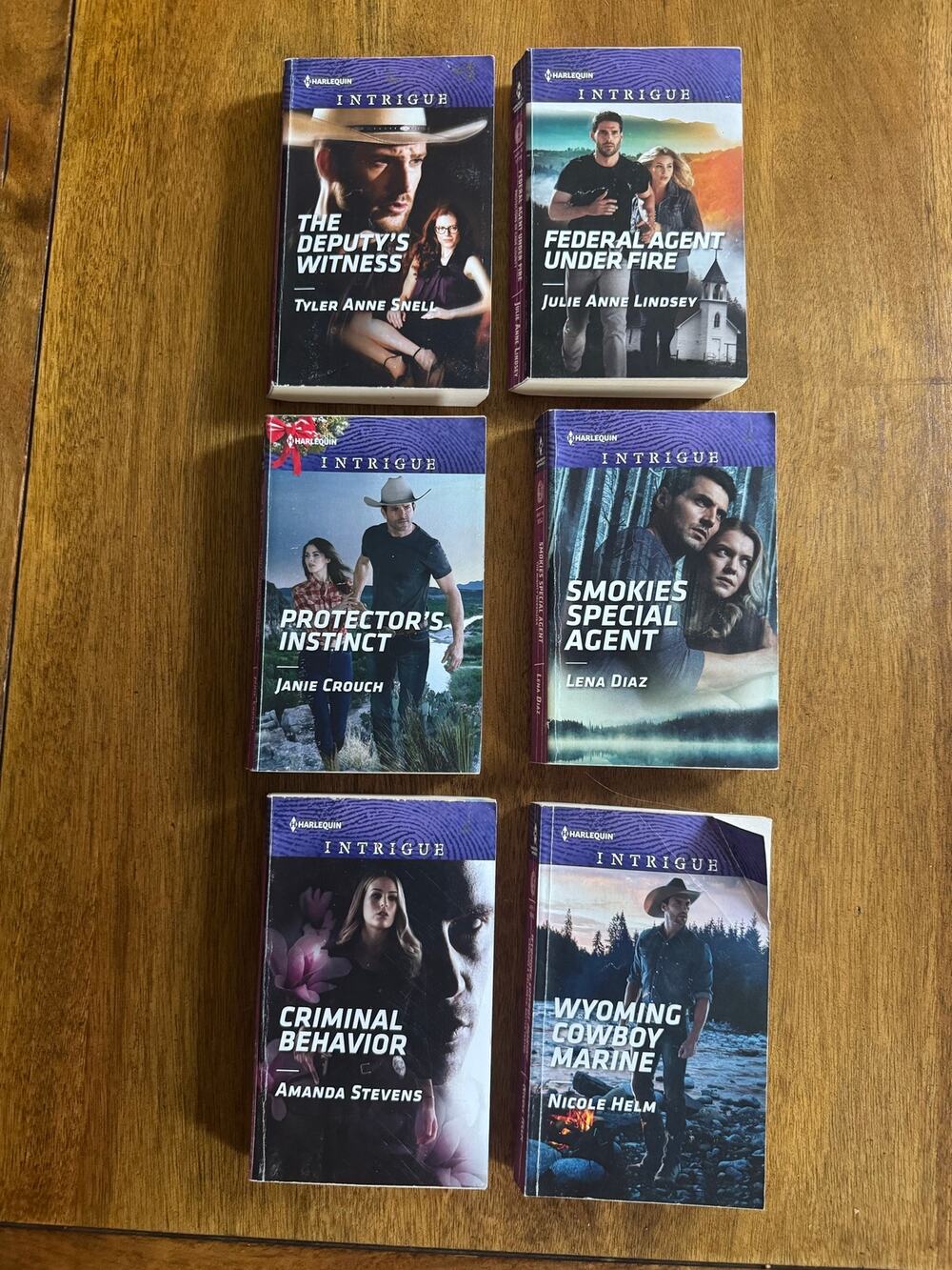 Harlequin Intrigue Romantic Suspense Paperback Book Lot of 6 2017-2019